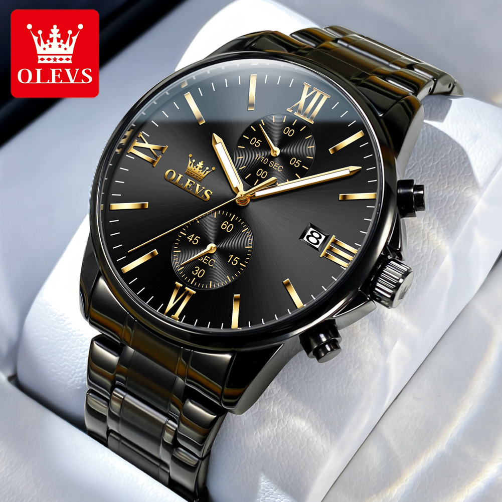 OLEVS 2886 montre à Quartz noi - Luxury Watch Magazine avis et prix